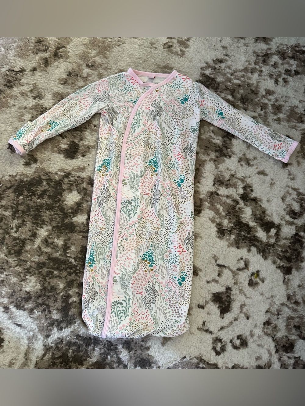 Magnetic Me Pink Trim Floral Print Sleep Sack